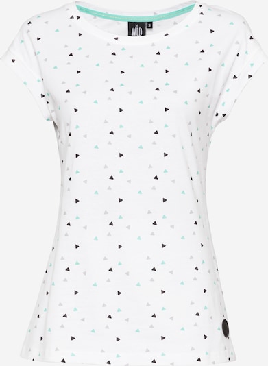 WLD Shirt 'SEA OF DREAMS III' in Turquoise / Grey / Black / White, Item view