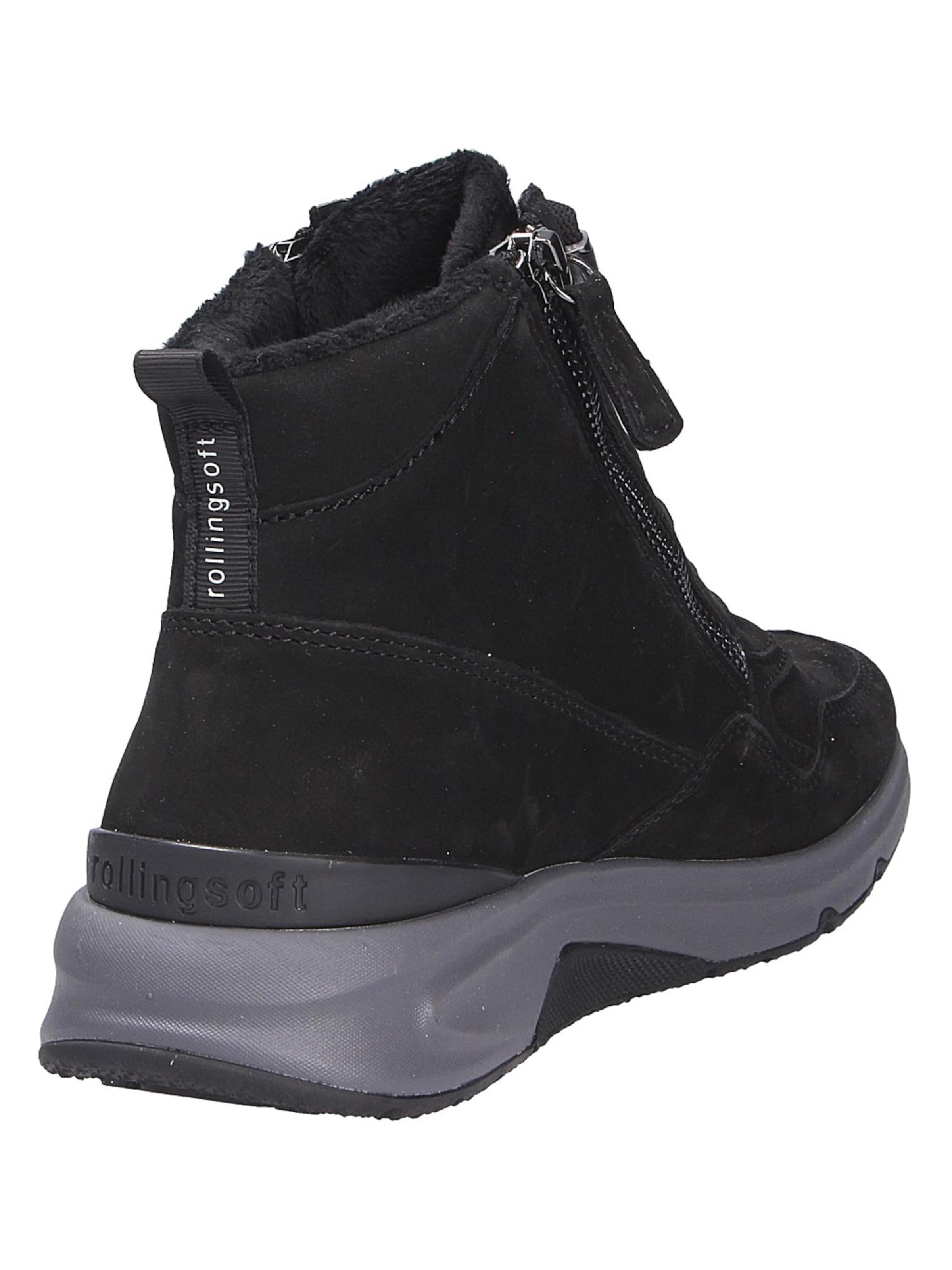 GABOR Lace-Up Boots in Black