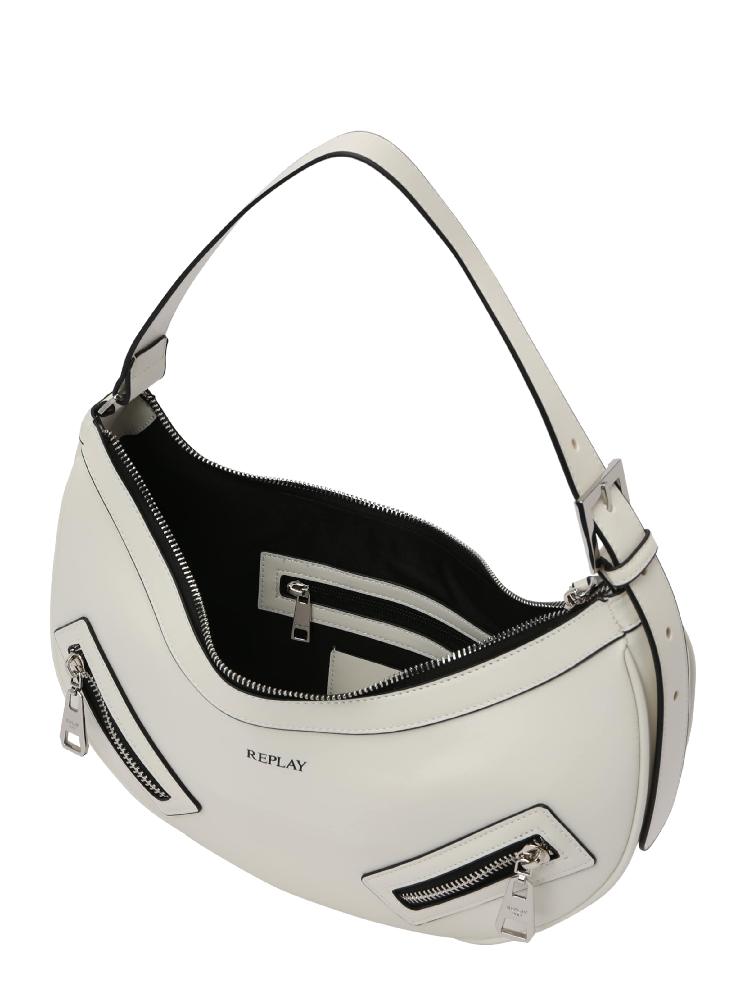 Borsa a spalla di REPLAY in bianco