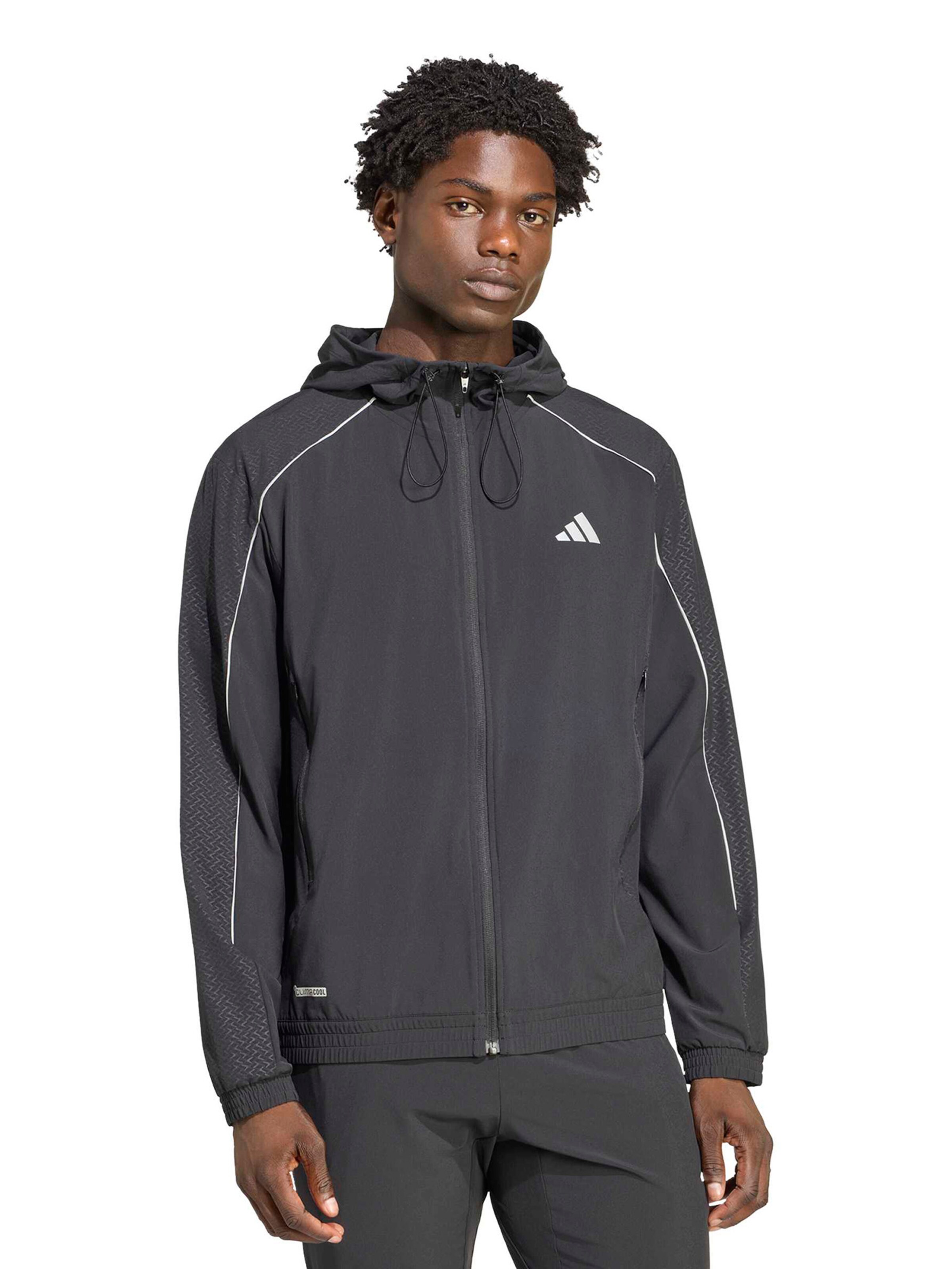 juoda ADIDAS PERFORMANCE Sportinė striukė: priekis