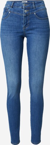 Skinny Jean 'WAUW' ONLY en bleu : devant