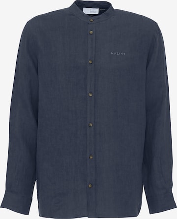 mazine Button Up Shirt ' Altona ' in Blue: front