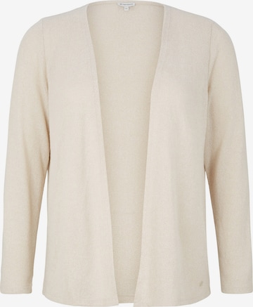 Tom Tailor Women + Knit cardigan in Beige: front