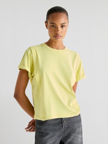 Scalpers Shirt 'Lapel Marble' in Yellow: front