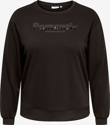 ONLY Carmakoma - Sudadera 'CARMIRINDA' en marrón: frente