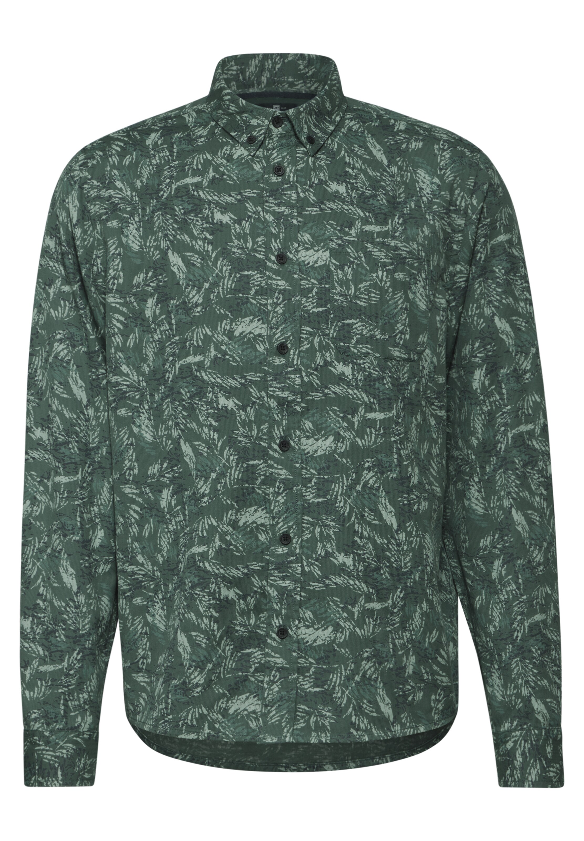 Street One MEN Button Up Shirt in Green: front