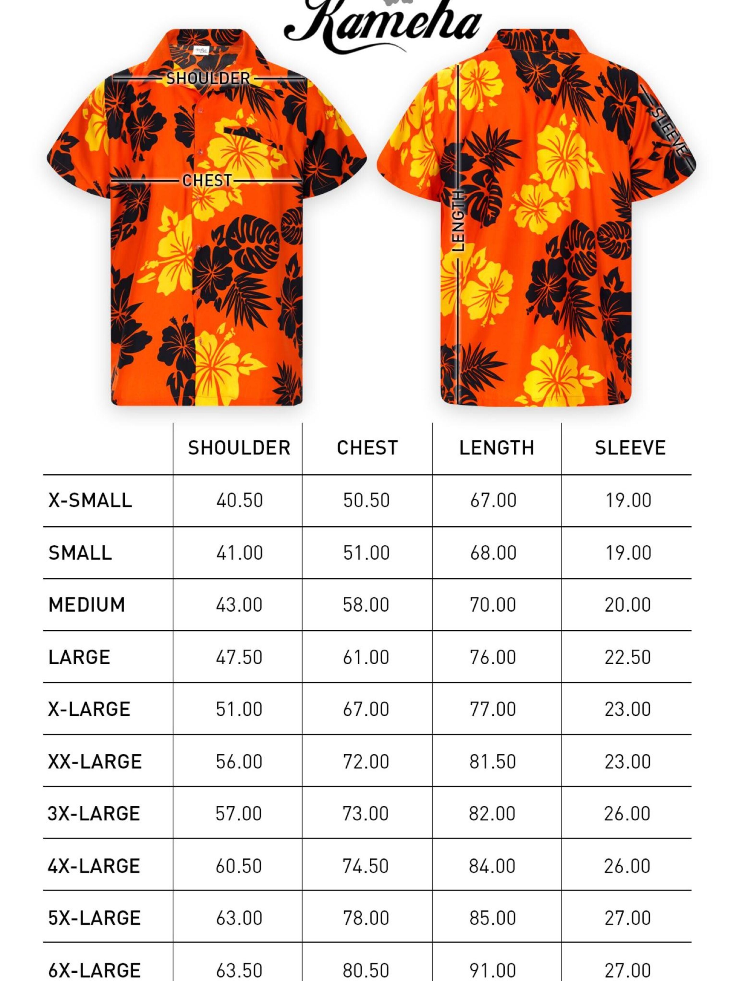 King Kameha Shirt 'Mono Hibiscus'‌‌ in Orange