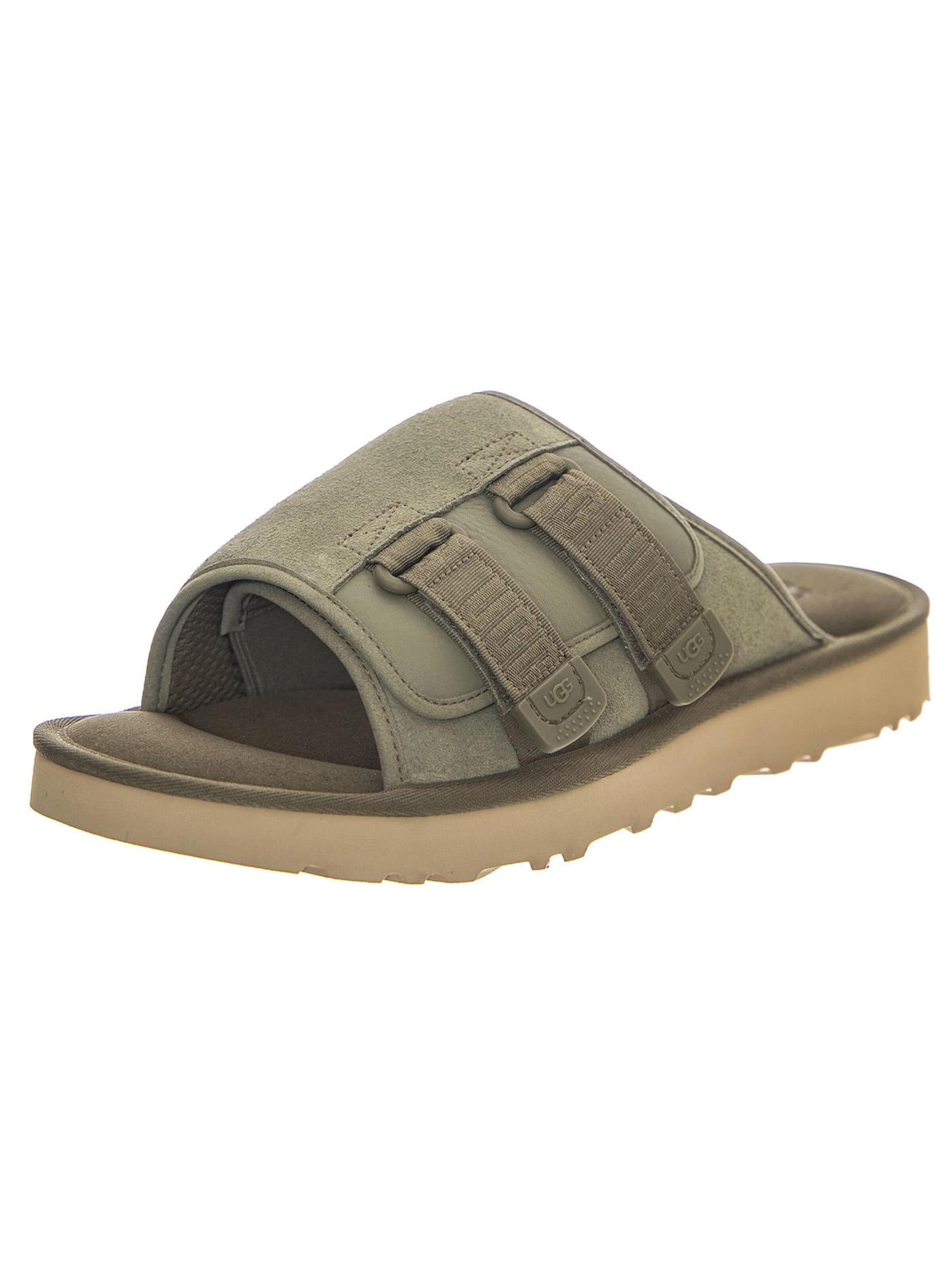 UGG Pantolette 'Goldencoast Strap Slide Shaded Clover'‌‌‌‌‌‌ in Grün: Vorderseite