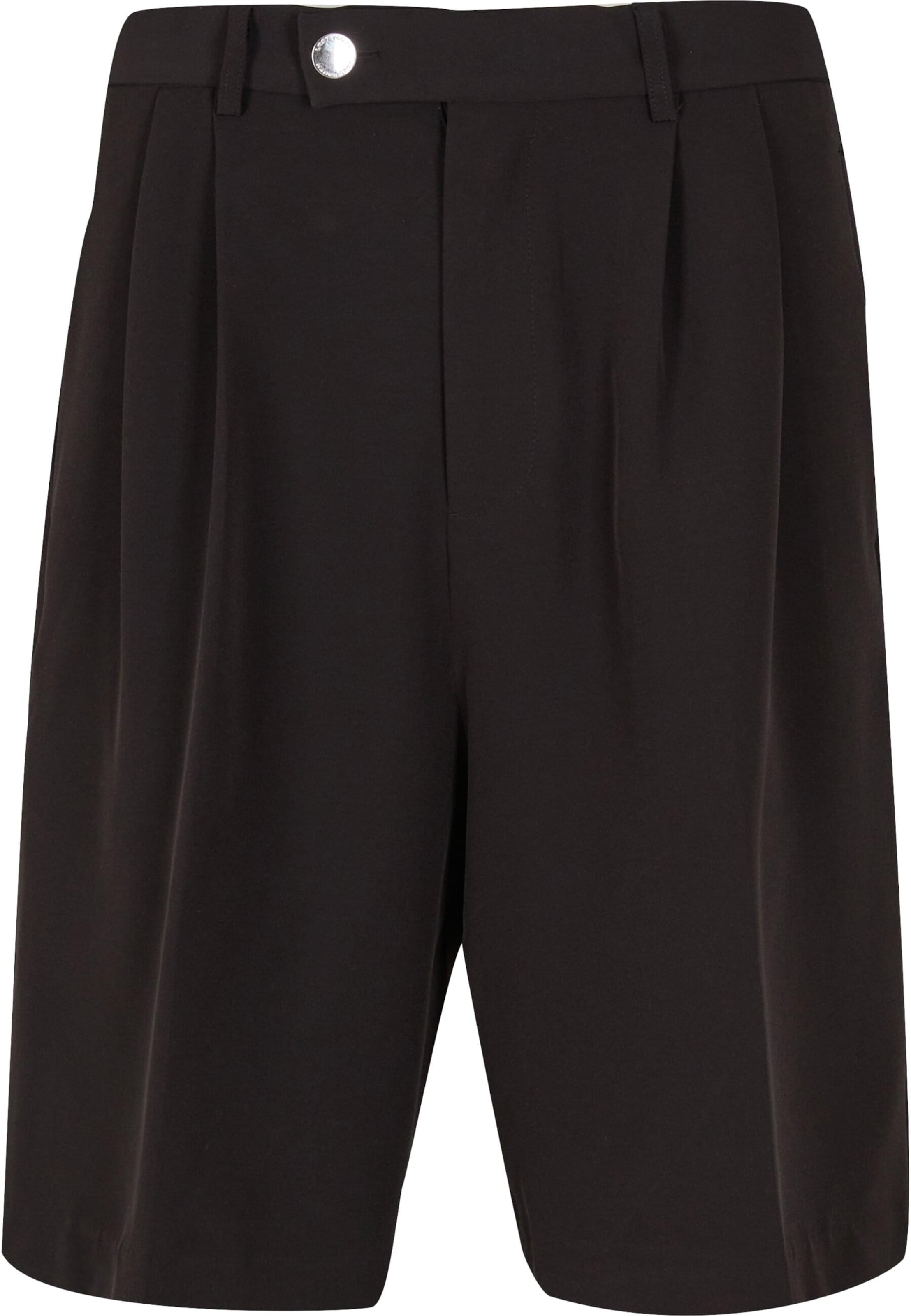 Loosefit Pantaloni con pieghe di Lost Youth in nero: frontale