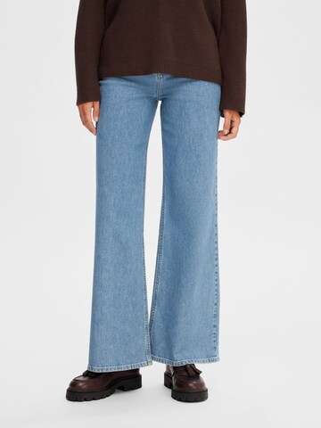 SELECTED FEMME Wide Leg Jeans in Blau: predná strana