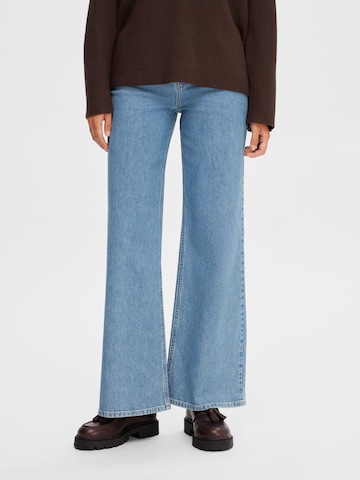 SELECTED FEMME Wide leg Jeans in Blue: front