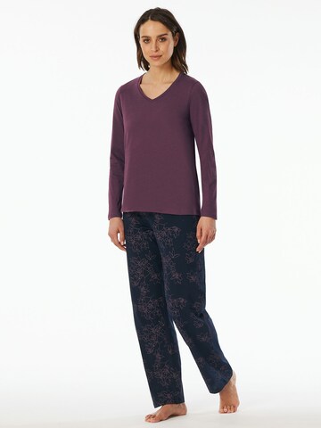 SCHIESSER Pyjama ' UNCOVER Nightwear ' in Lila: voorkant