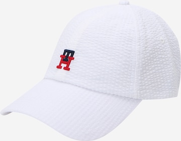 Casquette TOMMY HILFIGER en blanc : devant