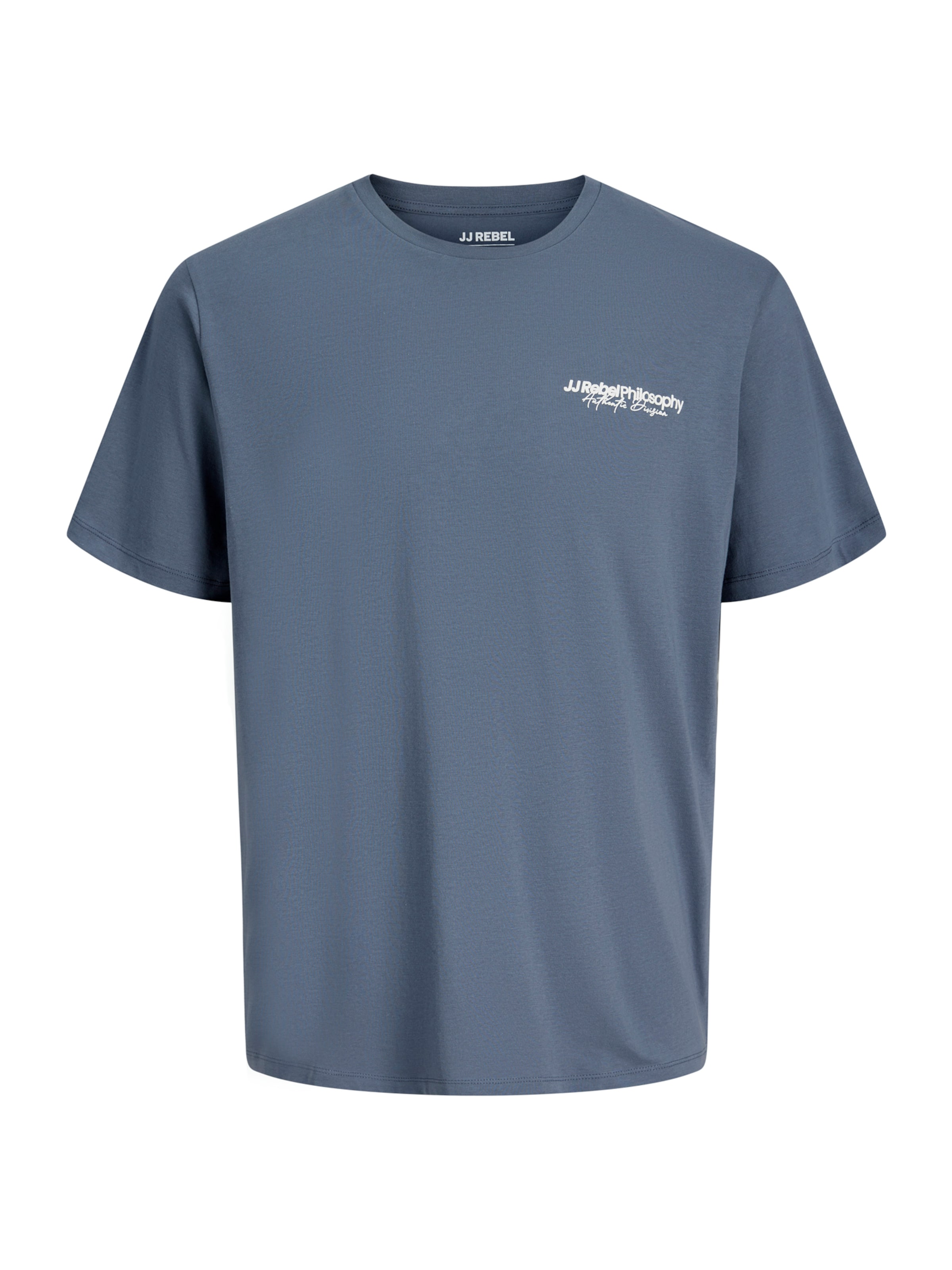 JJ Rebel Koszulka 'JREBZACK' w kolorze szary: przód