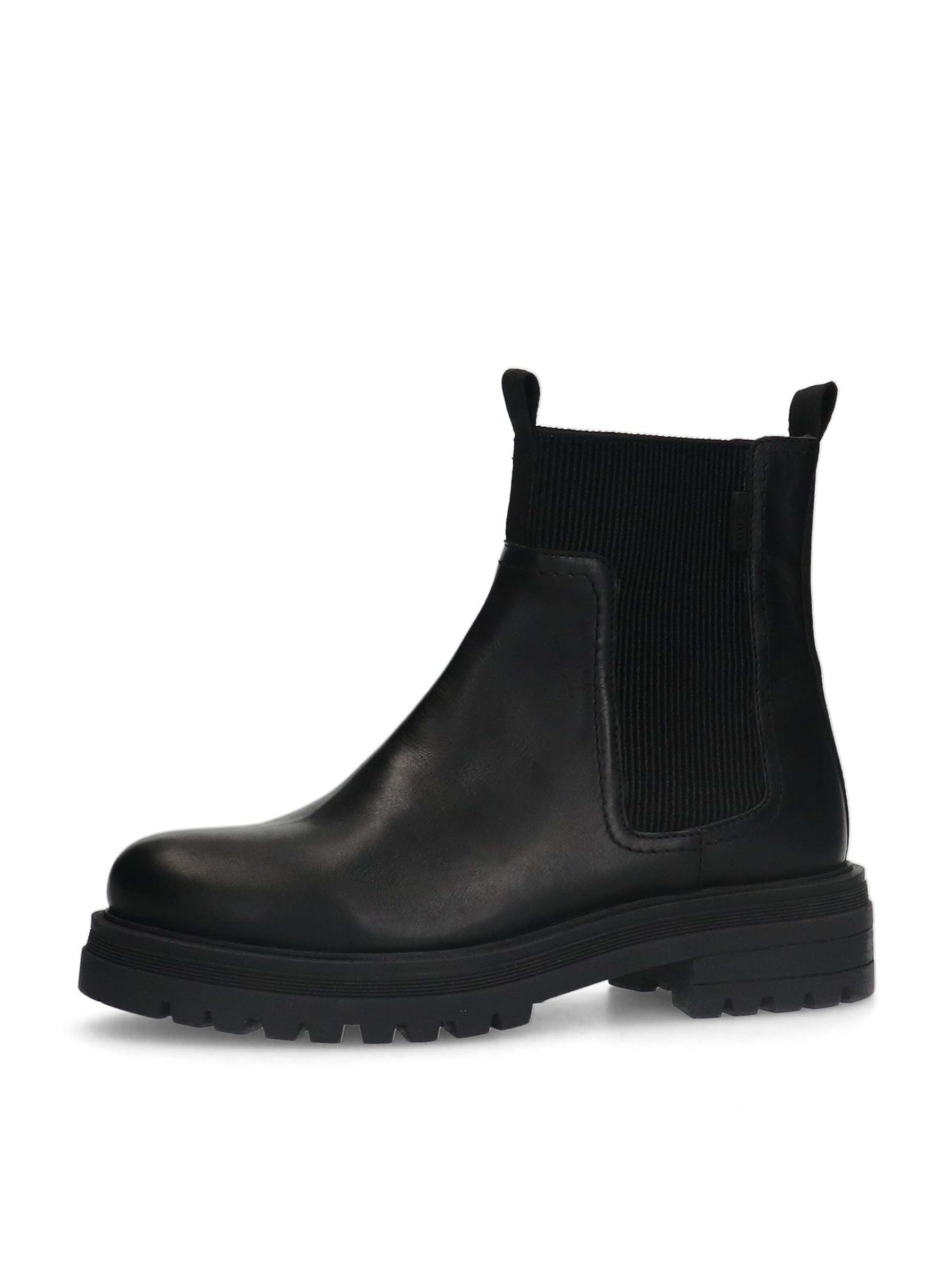 MANFIELD Chelsea Boots en noir, Vue avec produit