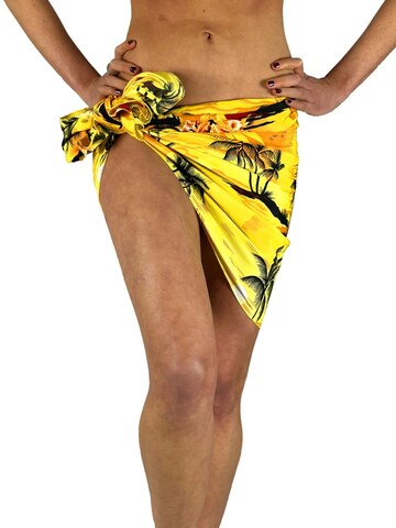 Foulard 'Surf' di King Kameha in giallo: frontale