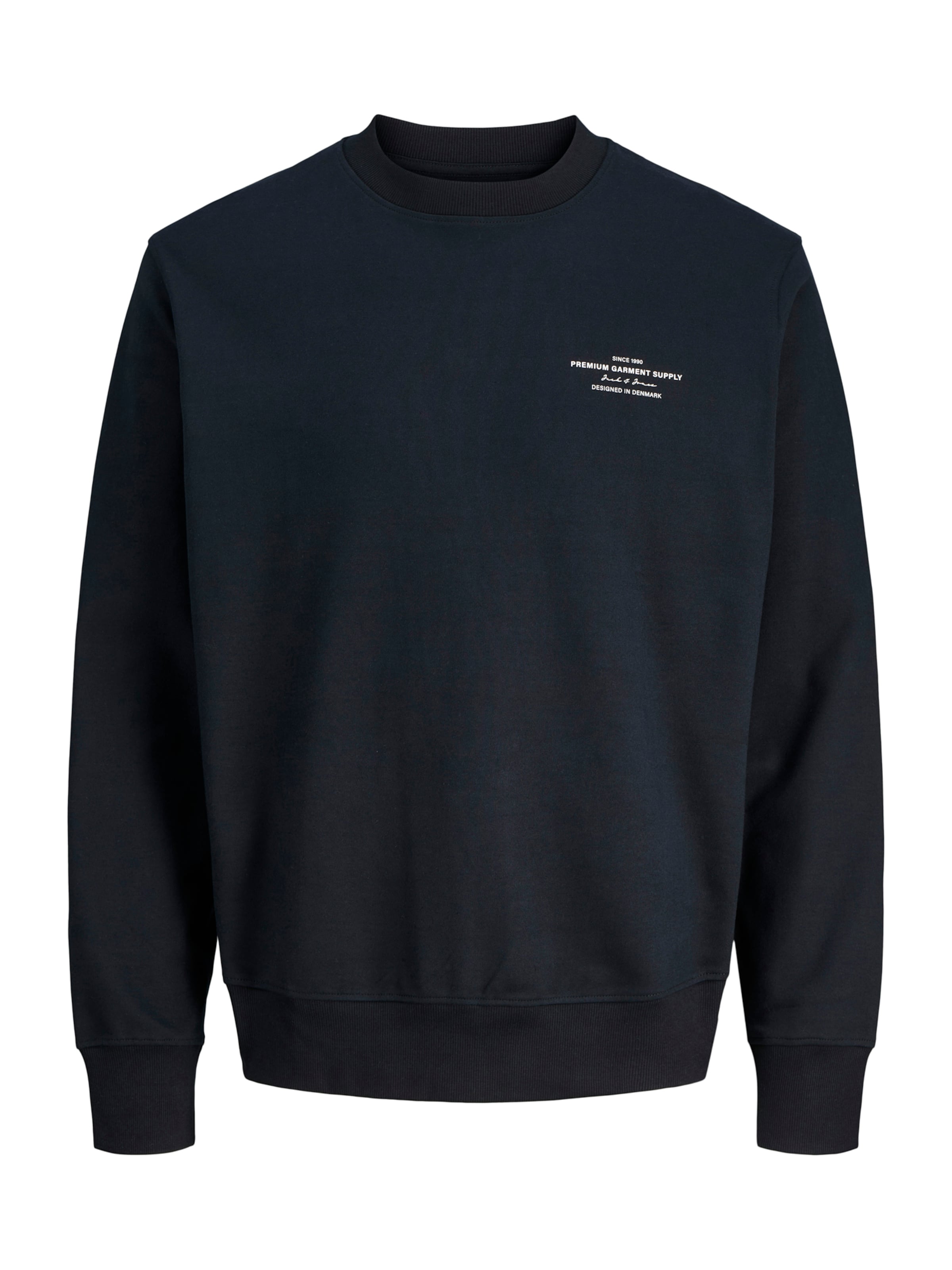 Sweat-shirt 'JPRCCCHAD' Jack & Jones Premium en noir : devant