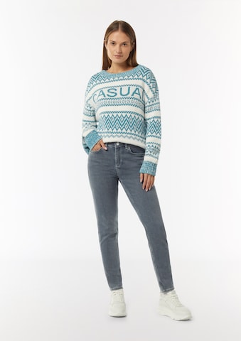 Skinny Jean comma casual identity en bleu