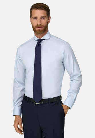 Boggi Milano Shirt in Blauw: voorkant