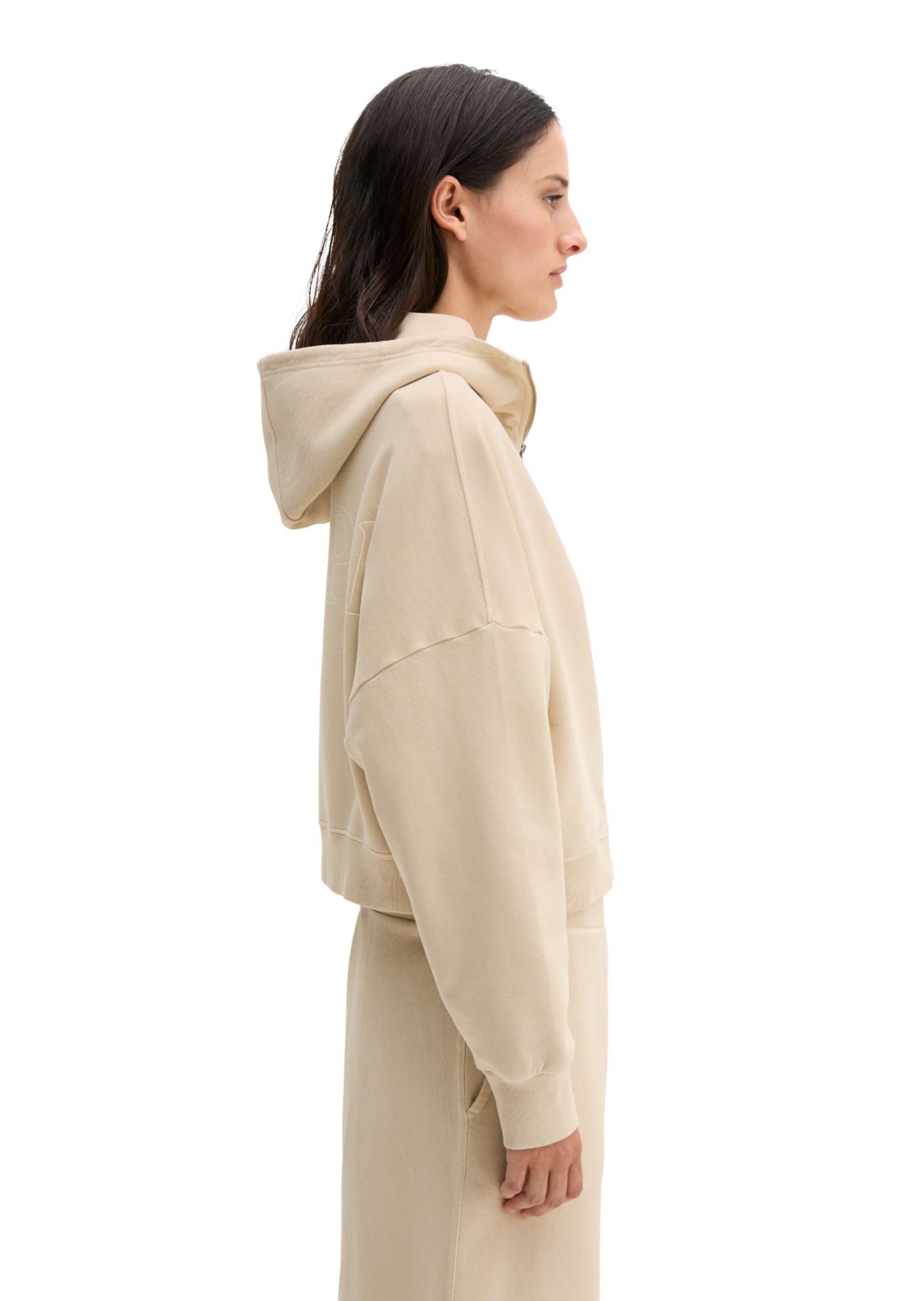 Marc O'Polo Sweatjacke in Beige