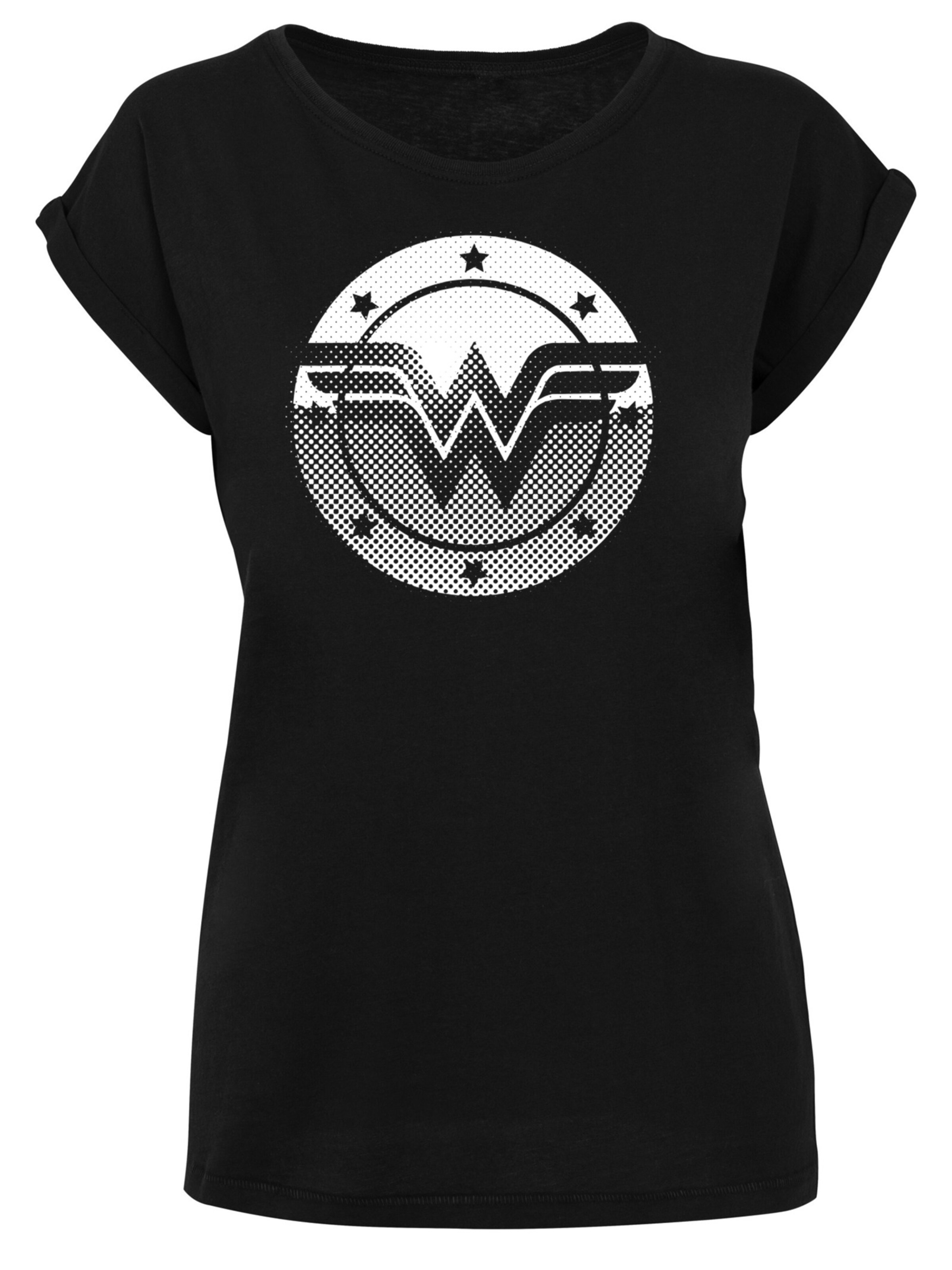 T-shirt 'DC Comics Wonder Woman Spot Logo' F4NT4STIC en noir : devant