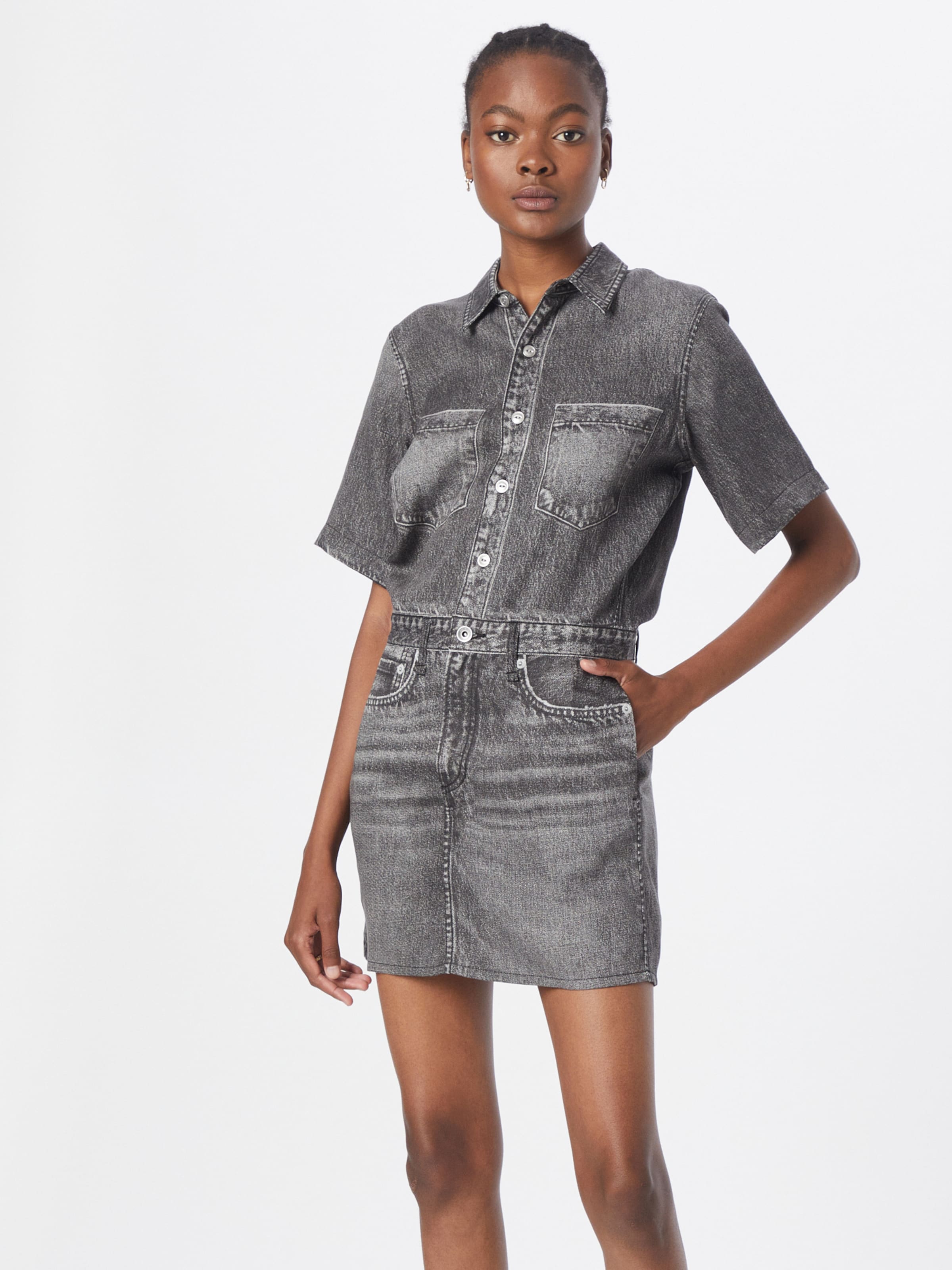 rag bone Shirt Dress Miramar in Black Denim ABOUT YOU
