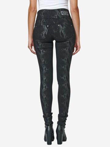 KOROSHI Skinny Broek in Zwart