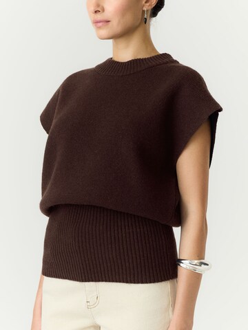 YAS Pullover 'YASEsli' i brun