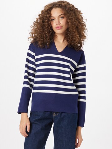 Pull-over NEW LOOK en bleu : devant