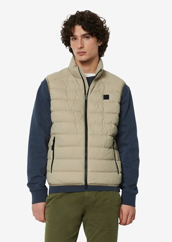 Gilet Marc O'Polo en beige : devant