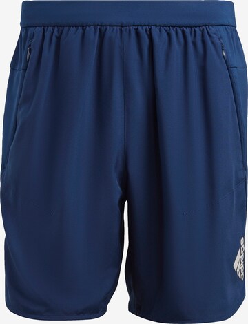 Regular Pantalon de sport 'Designed For Training' ADIDAS SPORTSWEAR en bleu : devant