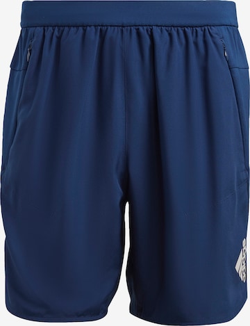 ADIDAS SPORTSWEAR Workout Pants 'Designed For Training' in Blue: front