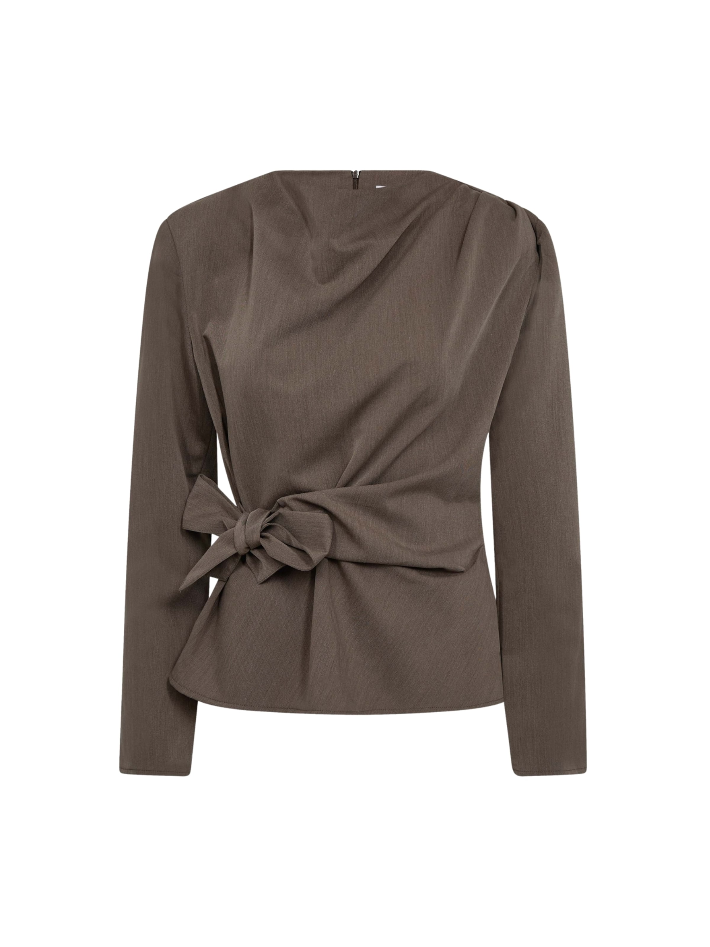 Maglietta ' TengaCC ' di co'couture in marrone: frontale