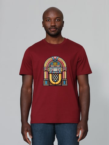 T-Shirt 'Jukebox' Watapparel en rouge : devant