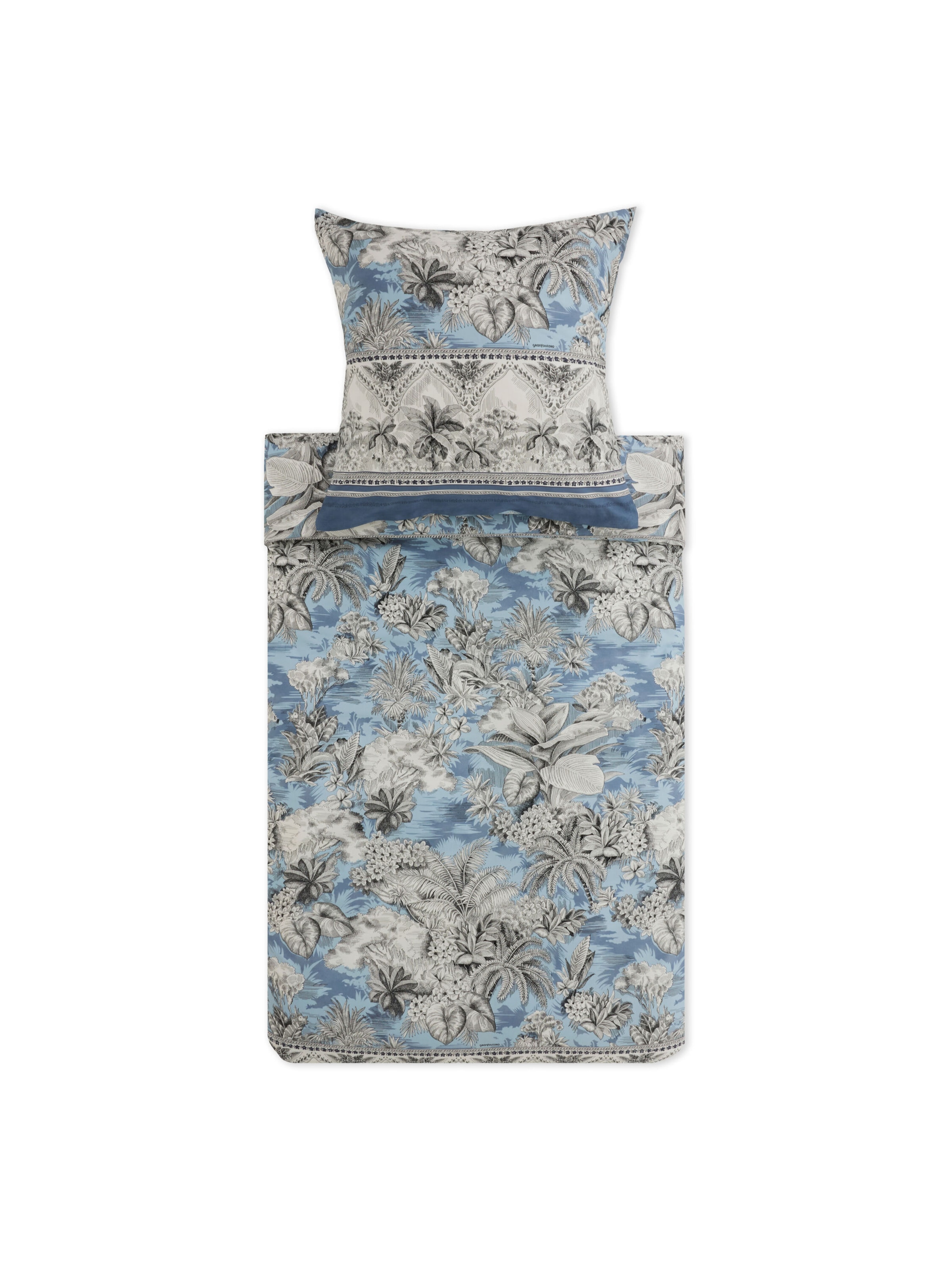 BASSETTI Bettgarnitur BOBOLI in Blau: Vorderseite