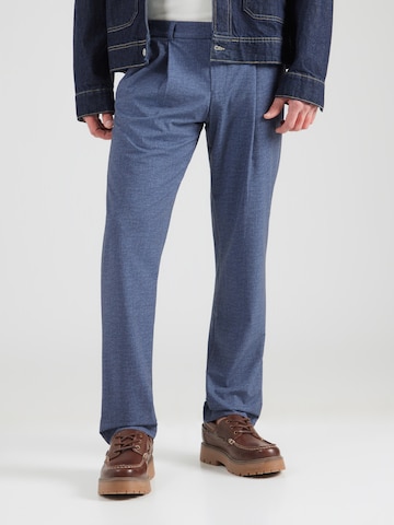 bugatti tavaline Voltidega püksid, värv sinine: eest vaates