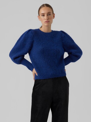 Pull-over 'Pekan' VERO MODA en bleu : devant