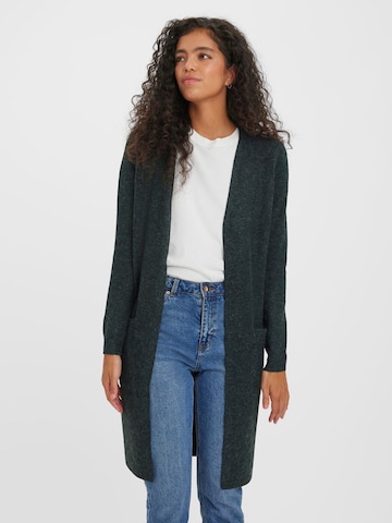 VERO MODA Knit Cardigan in Green: front