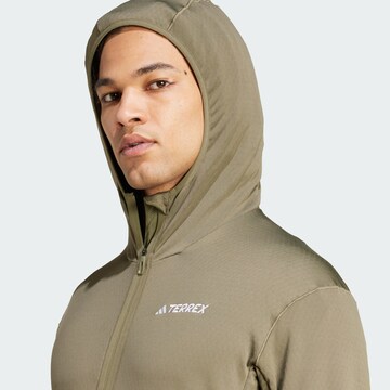 ADIDAS TERREX Funktionele fleece-jas 'Xperior' in Groen