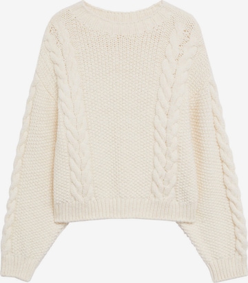 MANGO Pullover 'Home' in Beige: predná strana