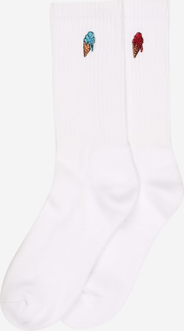 Mister Tee Socks in White: front