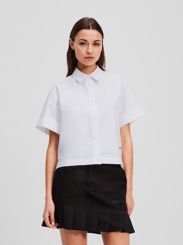 KARL LAGERFELD JEANS Blouse in White: front