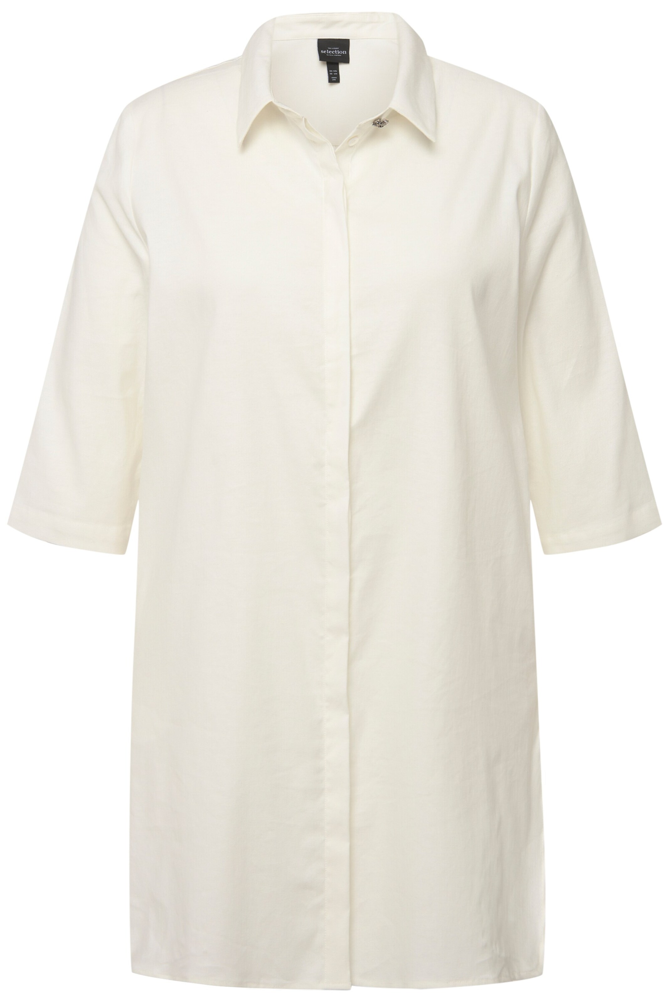 Ulla Popken Bluse in Weiß: Vorderseite