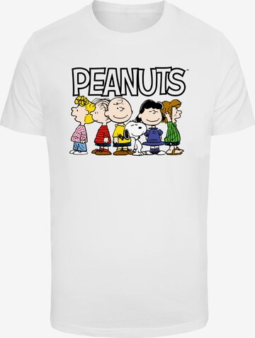 T-Shirt 'Peanuts Group' Merchcode en blanc : devant