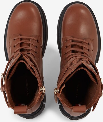 TOMMY HILFIGER Lace-Up Ankle Boots in Brown
