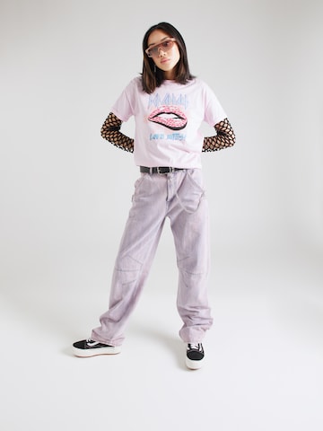 Noisy may T-Shirt 'BRANDY VALENTINE' in Pink