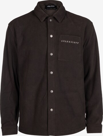 Lyle & Scott Button Up Shirt in Grey: front