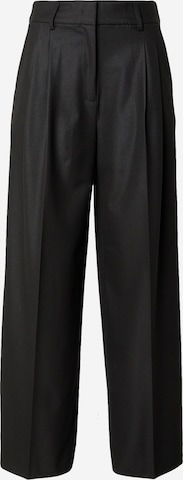 co'coutureWide Leg/ Široke nogavice Hlače na crtu - crna boja: prednji dio