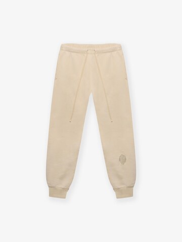 BARRYAN Loose fit Pants 'Embroidered shell sweatpants' in Beige: front