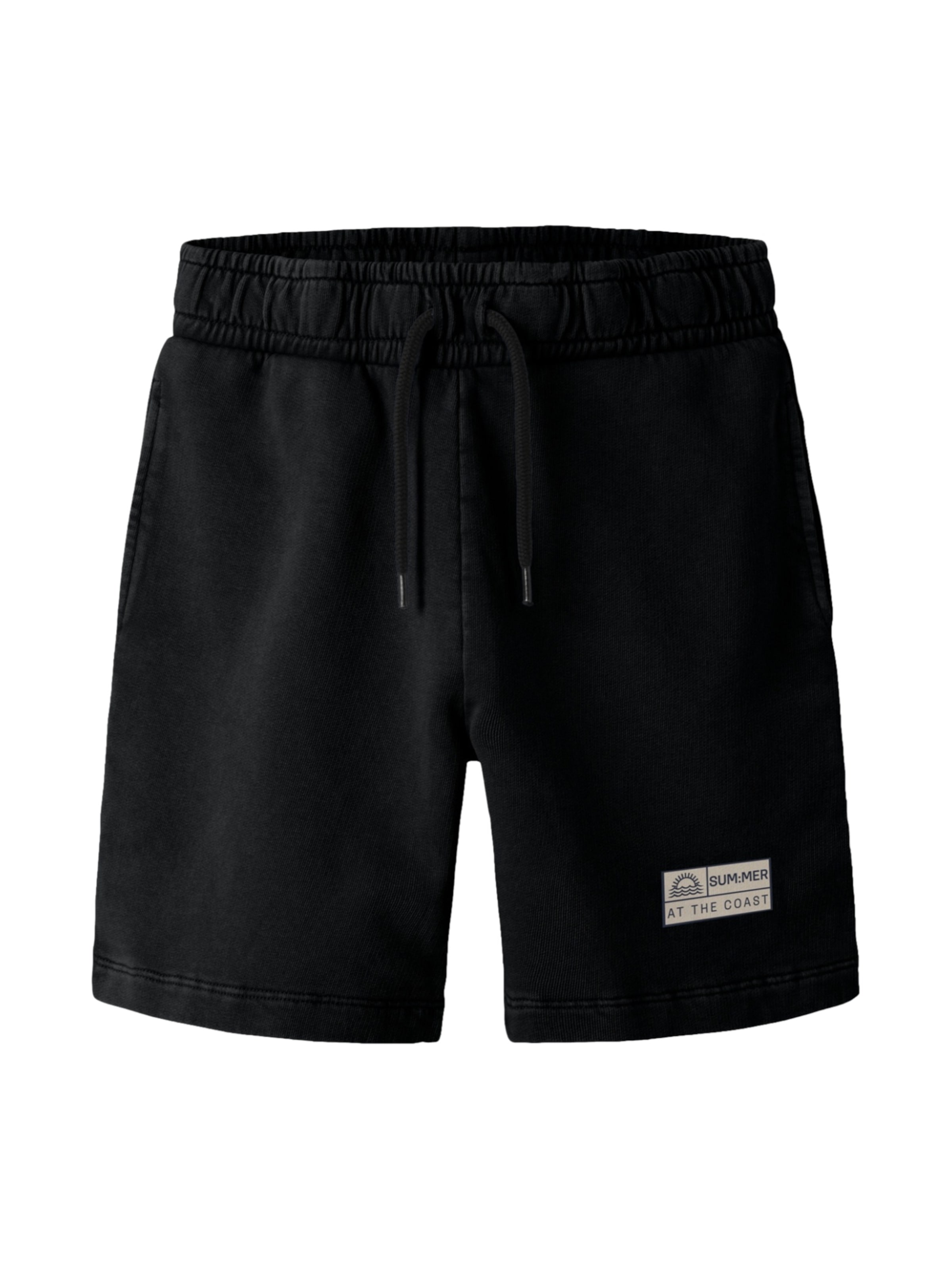 NAME IT Shorts 'Fandel' in Schwarz: Vorderseite